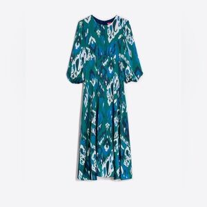 Vilagallo Erin Ikat Midi Dress